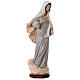 Statue Our Lady of Medjugorje, grey dress, 120 cm, marble dust, for OUTDOOR s5
