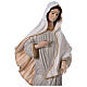 Statua Madonna Medjugorje abito grigio 120 cm marmo ESTERNO s2