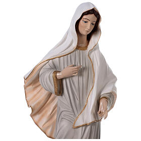 Our Lady of Medjugorje statue with gray dress 120 cm marble OUTDOOR