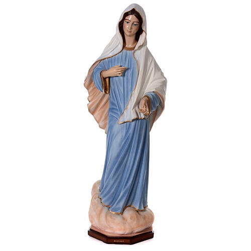 Estatua exterior Virgen Medjugorje 160 cm polvo mármol 1