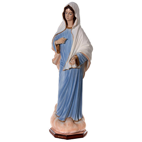 Statua esterno Madonna Medjugorje 160 cm polvere marmo 3