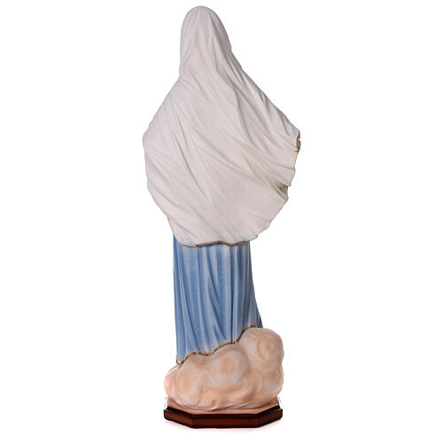 Statua esterno Madonna Medjugorje 160 cm polvere marmo 10
