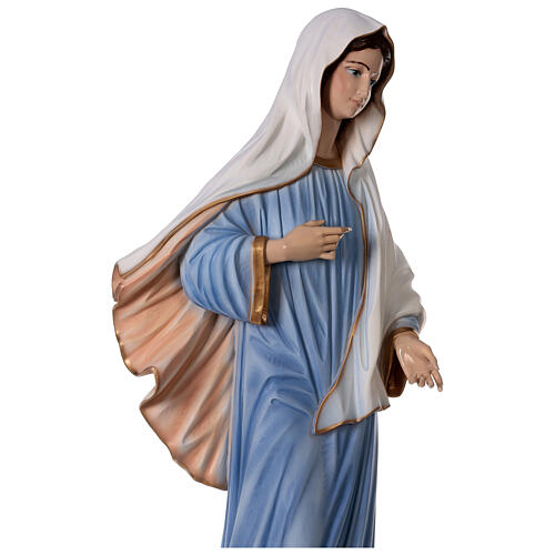 Our Lady of Medjugorje outdoor statue 160 cm marble dust 6