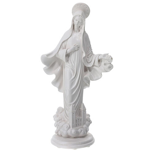 Our Lady of Medjugorje with Saint James church, 60 cm, OUTDOOR 1
