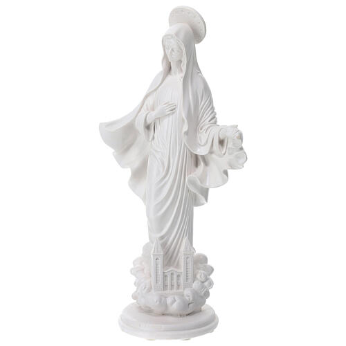 Our Lady of Medjugorje with Saint James church, 60 cm, OUTDOOR 3