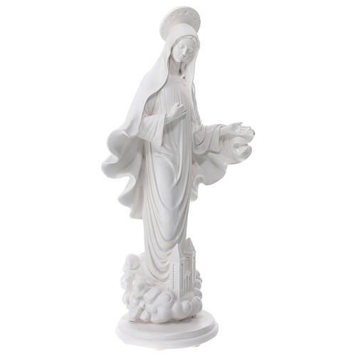 Our Lady of Medjugorje with Saint James church, 60 cm, OUTDOOR 5