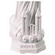 Statue of Our Lady of Medjugorje, white marble dust, 24 in s3