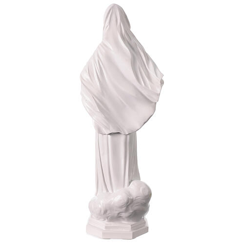 Estatua Virgen Medjugorje polvo mármol 60 cm 7