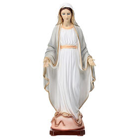 Statue Vierge Miraculeuse 40 cm poudre marbre