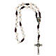 Devotional rosary of Medjugorje, rope and stone, 5 mm beads s4