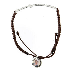 Medjugorje bracelet with strass cross rope Madonna