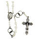Medjugorje wedding rosary metal beads 5 mm s1