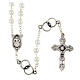 Medjugorje wedding rosary metal beads 5 mm s2
