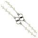 Medjugorje wedding rosary metal beads 5 mm s3