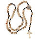 Medjugorje rosary stone Saint Benedict 6 mm stylized cross s4