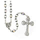 Medjugorje rosary with white crystal beads of 8 mm s2