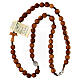 Olivewood chocker with tau cross and 7 mm beads s4