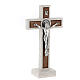 Crocifisso marmo legno Medjugorje 20 cm s3