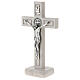 Crucifijo mármol blanco Medjugorje 20 cm s2