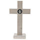 Crucifijo mármol blanco Medjugorje 20 cm s4