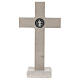 Crucifix marbre blanc Medjugorje 20 cm s4