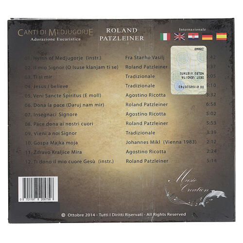 CD Songs of Medjugorje Roland Patzleiner 2