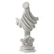 Our Lady of Medjugorje white marble dust 20 cm s5