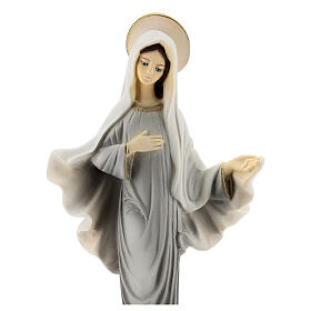 Our Lady of Medjugorje, marble dust, painted, 20 cm