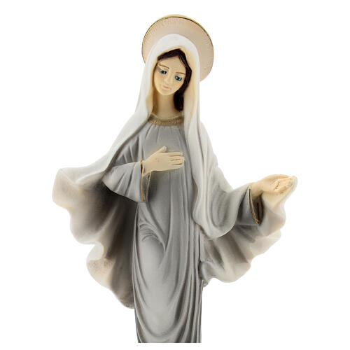 Our Lady of Medjugorje, marble dust, painted, 20 cm 2