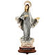 Madonna di Medjugorje polvere di marmo dipinta 20 cm s1