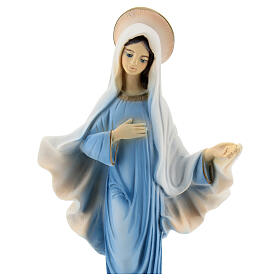 Our Lady of Medjugorje statue blue tunic reconstituted marble 20 cm