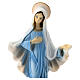 Our Lady of Medjugorje with St James' church, marble dust, 20 cm s2