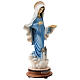 Virgen de Medjugorje azul iglesia San Jaime polvo mármol 20 cm s5