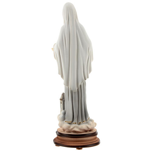 Madonna Medjugorje polvere marmo chiesa San Giacomo dipinta 20 cm 5