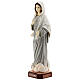 Madonna di Medjugorje veste grigia polvere di marmo 20 cm s3