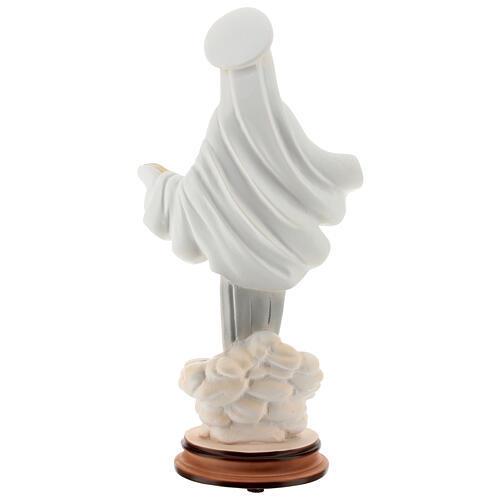 Our Lady of Medjugorje, painted marble dust, 30 cm, OUTDOOR 5