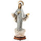 Lady of Medjugorje statue painted reconstituted marble 30 cm OUTDOORS s1
