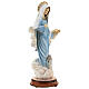 Our Lady of Medjugorje, painted marble dust, St James' church, 30 cm, OUTDOOR s5