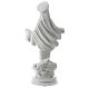 Our Lady of Medjugorje, white marble dust, 30 cm, OUTDOOR s5