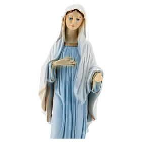 Our Lady of Medjugorje statue, painted marble dust, 30 cm, OUTDOOR