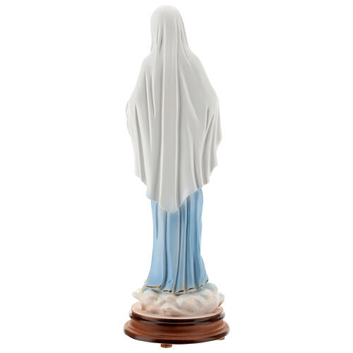 Virgen de Medjugorje 30 cm polvo de mármol pintada EXTERIOR 5