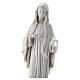 Our Lady of Medjugorje statue, white marble dust, 30 cm, OUTDOO s2