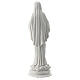 Virgen de Medjugorje blanco polvo de mármol 30 cm EXTERIOR s5
