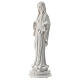 Notre-Dame de Medjugorje 30 cm poudre de marbre blanche EXTÉRIEUR s3