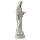 Imagem Nossa Senhora de Medjugorje Rainha da Paz pó de mármore branco 27x9 cm PARA EXTERIOR s4