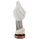 Imagem Nossa Senhora de Medjugorje túnica cinzenta pó de mármore pintado 31,5x10 cm PARA EXTERIOR s5