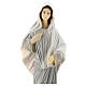 Our Lady of Medjugorje with church, grey dress and floaty veil, marble dust, 30 cm, OUTDOOR s2