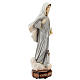 Our Lady of Medjugorje with church, grey dress and floaty veil, marble dust, 30 cm, OUTDOOR s5