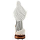 Our Lady of Medjugorje with church, grey dress and floaty veil, marble dust, 30 cm, OUTDOOR s6