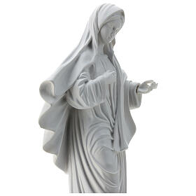 Our Lady of Medjugorje Regina Pacis, white marble dust, 40 cm, OUTDOOR